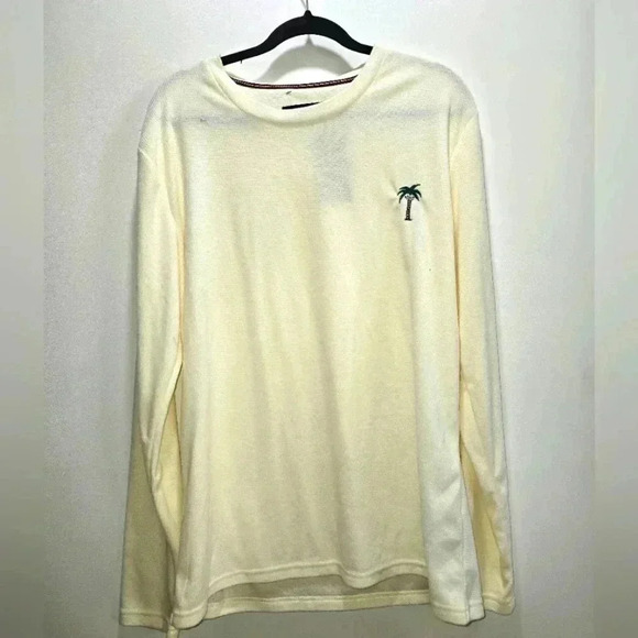 Tillys Men's Cream and White Sweatshirt Extra Large - Picture 1 of 6